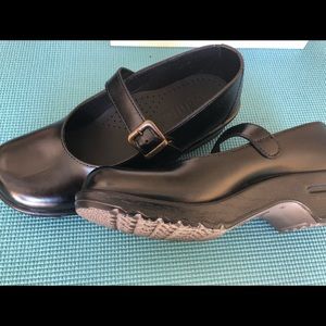 Sanita Mary Jane Clogs size 42 Black